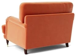 Swoon Charlbury Velvet Cuddle Chair - Burnt Orange -Sofa Discount Store 2001722 R Z004A