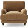 Swoon Charlbury Velvet Armchair - Biscuit 1 Swoon Charlbury Velvet Armchair - Biscuit -Sofa Discount Store 2003816 R Z001A