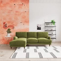 Swoon Charlbury Velvet Left Hand Corner Sofa - Fern Green 11 Swoon Charlbury Velvet Left Hand Corner Sofa - Fern Green -Sofa Discount Store 2004097 R Z001C