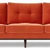 Swoon Berlin Velvet 4 Seater Sofa - Burnt Orange -Sofa Discount Store 2004592 R Z001A