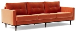 Swoon Berlin Velvet 4 Seater Sofa - Burnt Orange -Sofa Discount Store 2004592 R Z006A