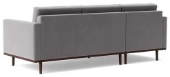 Swoon Berlin Velvet Left Hand Corner Sofa - Silver Grey -Sofa Discount Store 2004949 R Z004A