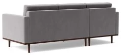 Swoon Berlin Velvet Left Hand Corner Sofa - Silver Grey -Sofa Discount Store 2004949 R Z005A