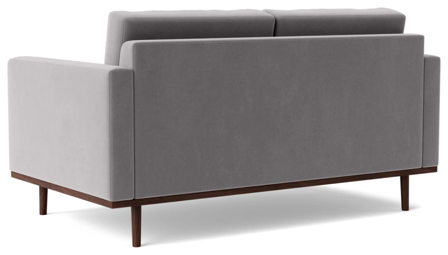 Swoon Berlin Velvet 2 Seater Sofa - Silver Grey 9 Swoon Berlin Velvet 2 Seater Sofa - Silver Grey - Image 7