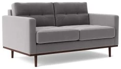 Swoon Berlin Velvet 2 Seater Sofa - Silver Grey 17 Swoon Berlin Velvet 2 Seater Sofa - Silver Grey -Sofa Discount Store 2006088 R Z006A