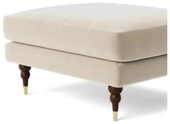 Swoon Charlbury Velvet Ottoman Footstool - Taupe 13 Swoon Charlbury Velvet Ottoman Footstool - Taupe -Sofa Discount Store 2006198 R Z004A