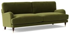 Swoon Charlbury Velvet 3 Seater Sofa - Fern Green -Sofa Discount Store 2006473 R Z006A