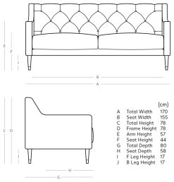Swoon Pritchard Velvet 2 Seater Sofa - Granite Grey -Sofa Discount Store 2006772 R E001