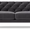 Swoon Pritchard Velvet 2 Seater Sofa - Granite Grey 1 Swoon Pritchard Velvet 2 Seater Sofa - Granite Grey -Sofa Discount Store 2006772 R Z001A