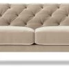 Swoon Pritchard Velvet 3 Seater Sofa - Taupe 1 Swoon Pritchard Velvet 3 Seater Sofa - Taupe -Sofa Discount Store 2007245 R Z001A