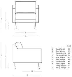 Swoon Rieti Velvet Armchair - Burnt Orange -Sofa Discount Store 2007386 R E001