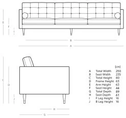 Swoon Porto Velvet 4 Seater Sofa - Taupe -Sofa Discount Store 2008158 R E001