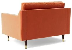Swoon Rieti Velvet Cuddle Chair - Burnt Orange 14 Swoon Rieti Velvet Cuddle Chair - Burnt Orange -Sofa Discount Store 2008684 R Z004A