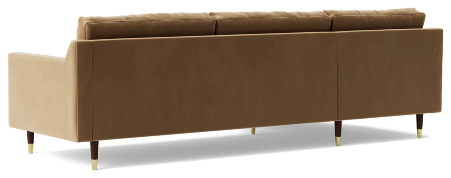 Swoon Rieti Velvet Left Hand Corner Sofa - Biscuit 10 Swoon Rieti Velvet Left Hand Corner Sofa - Biscuit - Image 8