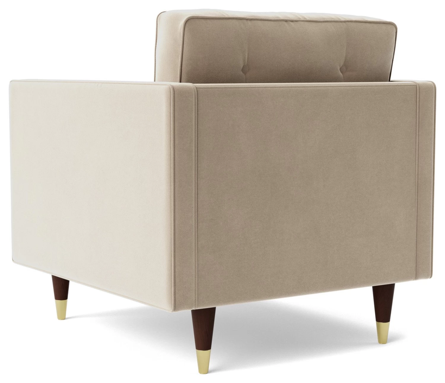 Swoon Porto Velvet Armchair - Taupe 9 Swoon Porto Velvet Armchair - Taupe - Image 7