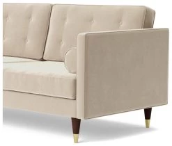 Swoon Porto Velvet 2 Seater Sofa - Taupe 14 Swoon Porto Velvet 2 Seater Sofa - Taupe -Sofa Discount Store 2012096 R Z004A