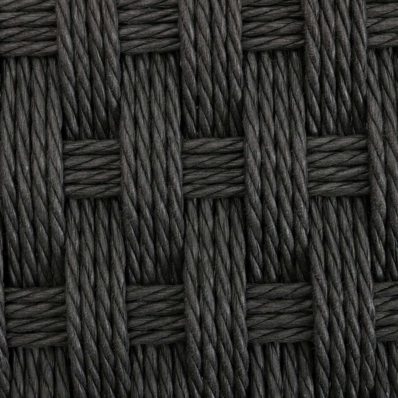 Habitat Faro Woven Paper Rope And Oak Accent Chair - Black 4 Habitat Faro Woven Paper Rope And Oak Accent Chair - Black - Image 2