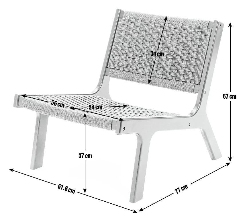Habitat Faro Woven Paper Rope And Oak Accent Chair - Black 6 Habitat Faro Woven Paper Rope And Oak Accent Chair - Black - Image 4