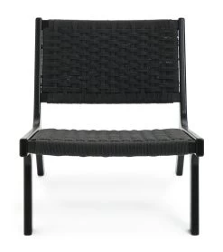 Habitat Faro Woven Paper Rope And Oak Accent Chair - Black 16 Habitat Faro Woven Paper Rope And Oak Accent Chair - Black -Sofa Discount Store 2013112 R Z001A