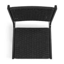Habitat Faro Woven Paper Rope And Oak Accent Chair - Black 19 Habitat Faro Woven Paper Rope And Oak Accent Chair - Black -Sofa Discount Store 2013112 R Z005A