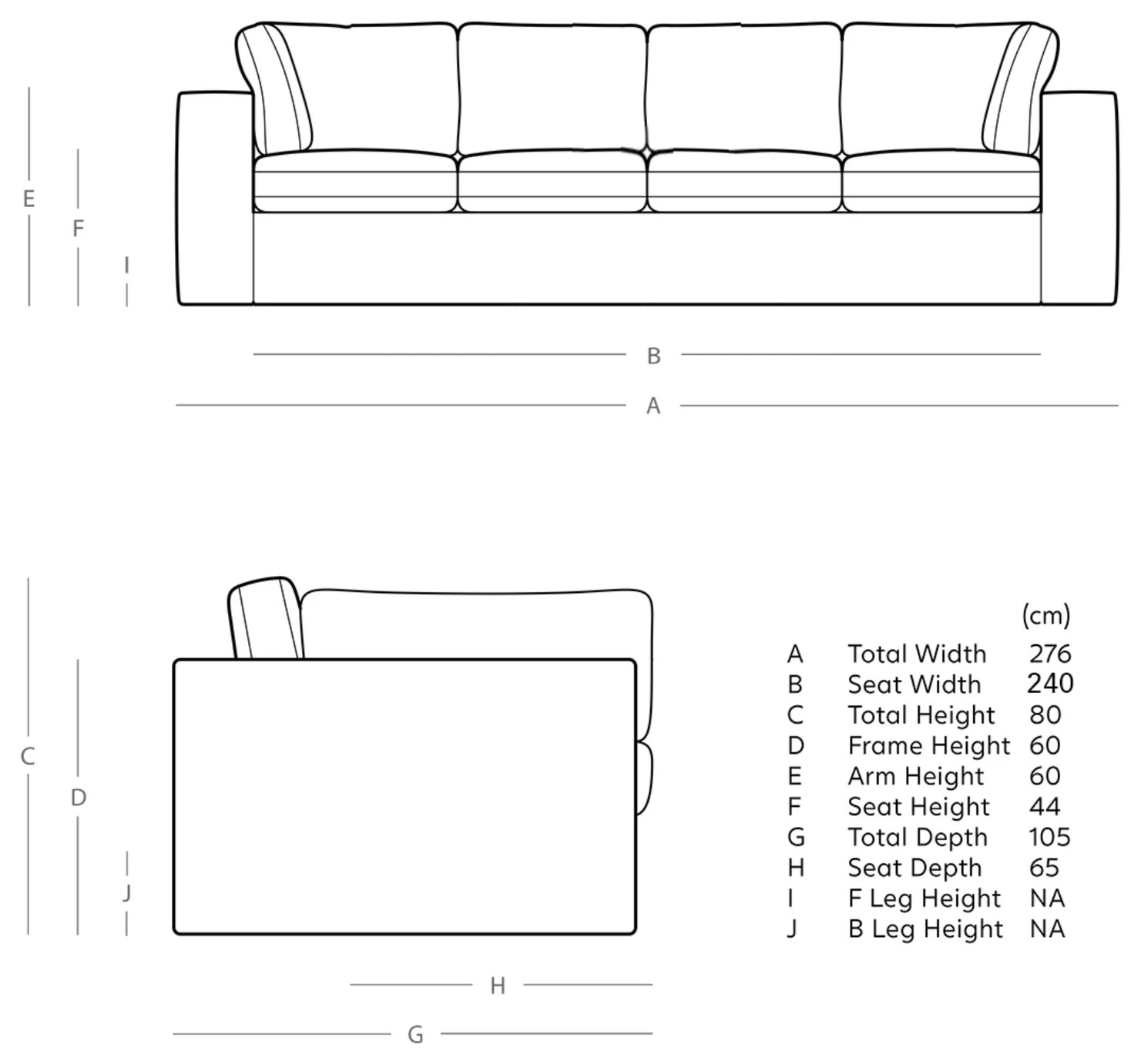 Swoon Seattle Velvet 4 Seater Sofa - Ink Blue 6 Swoon Seattle Velvet 4 Seater Sofa - Ink Blue - Image 4