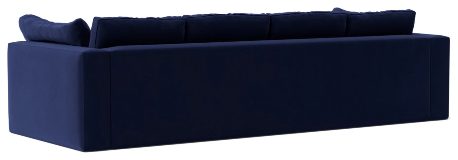 Swoon Seattle Velvet 4 Seater Sofa - Ink Blue 9 Swoon Seattle Velvet 4 Seater Sofa - Ink Blue - Image 7