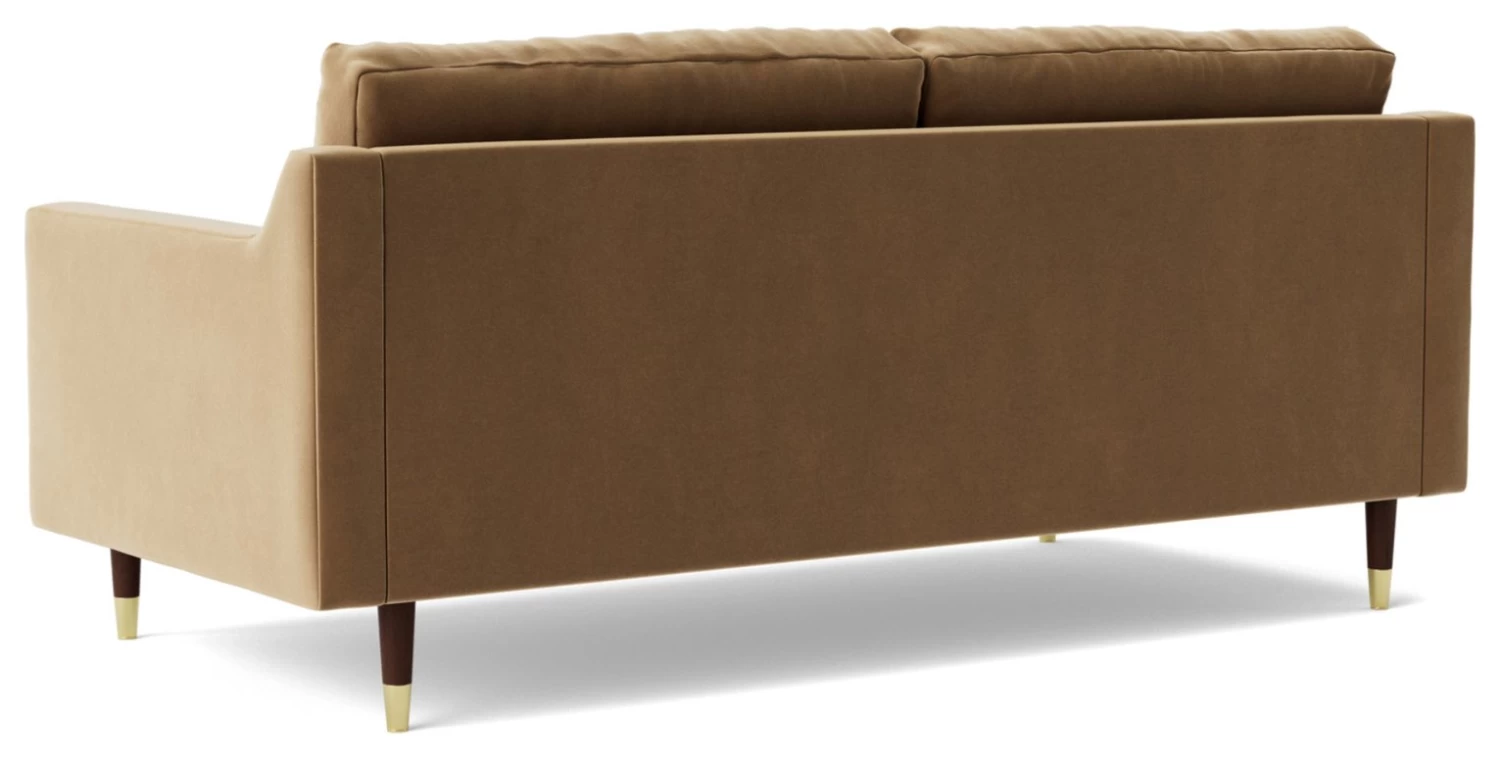Swoon Rieti Velvet 2 Seater Sofa - Biscuit 9 Swoon Rieti Velvet 2 Seater Sofa - Biscuit - Image 7