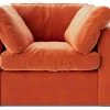 Swoon Seattle Velvet Armchair - Burnt Orange -Sofa Discount Store 2015309 R Z001A