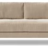Swoon Rieti Velvet 3 Seater Sofa - Taupe -Sofa Discount Store 2016384 R Z001A