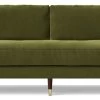 Swoon Rieti Velvet 4 Seater Sofa - Fern Green -Sofa Discount Store 2016494 R Z001A