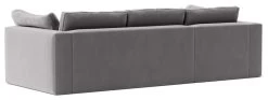 Swoon Seattle Velvet Left Hand Corner Sofa - Silver Grey -Sofa Discount Store 2017792 R Z004A