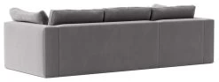 Swoon Seattle Velvet Left Hand Corner Sofa - Silver Grey -Sofa Discount Store 2017792 R Z005A