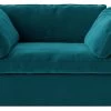 Swoon Seattle Velvet Cuddle Chair - Kingfisher Blue 1 Swoon Seattle Velvet Cuddle Chair - Kingfisher Blue -Sofa Discount Store 2017981 R Z001A