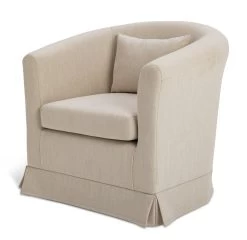 Habitat Larissa Fabric Tub Chair - Natural 15 Habitat Larissa Fabric Tub Chair - Natural -Sofa Discount Store 2020844 R Z002A