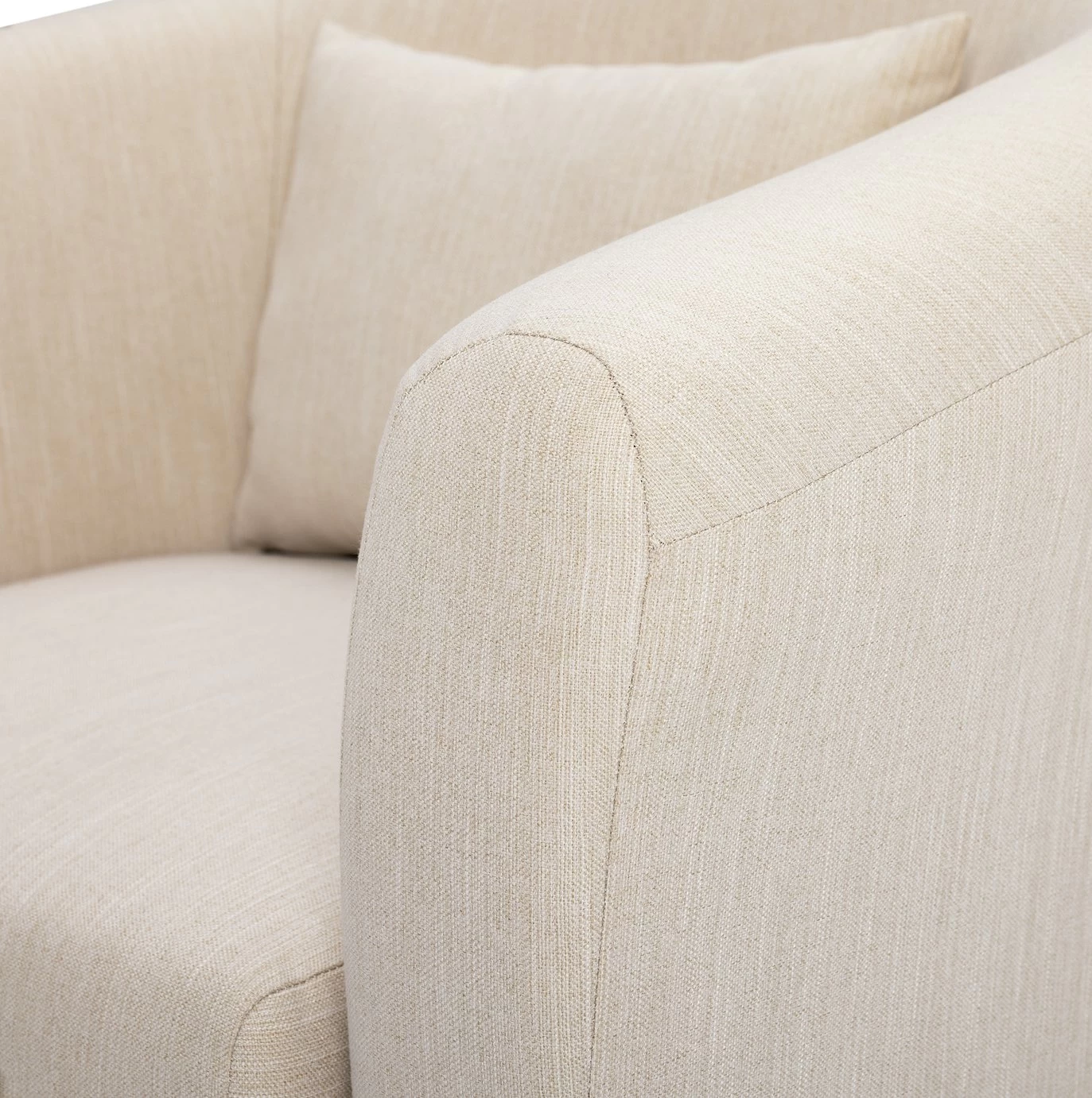 Habitat Larissa Fabric Tub Chair - Natural 11 Habitat Larissa Fabric Tub Chair - Natural - Image 9