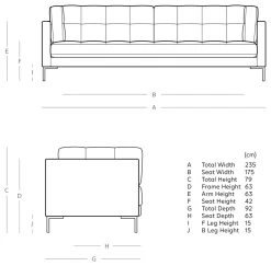 Swoon Landau Velvet 3 Seater Sofa - Silver Grey -Sofa Discount Store 2022206 R E001