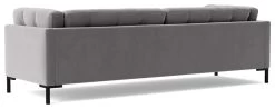 Swoon Landau Velvet 3 Seater Sofa - Silver Grey -Sofa Discount Store 2022206 R Z005A