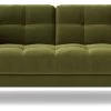 Swoon Landau Velvet 2 Seater Sofa - Fern Green -Sofa Discount Store 2022732 R Z001A
