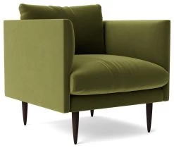 Swoon Luna Velvet Armchair - Fern Green -Sofa Discount Store 2023092 R Z002A