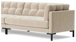 Swoon Landau Velvet 4 Seater Sofa - Taupe 14 Swoon Landau Velvet 4 Seater Sofa - Taupe -Sofa Discount Store 2023205 R Z004A