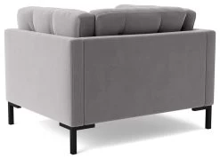 Swoon Landau Velvet Armchair - Silver Grey -Sofa Discount Store 2023865 R Z004A