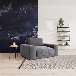 Swoon Denver Velvet Cuddle Chair - Granite Grey 10 Swoon Denver Velvet Cuddle Chair - Granite Grey -Sofa Discount Store 2024118 R Z001C