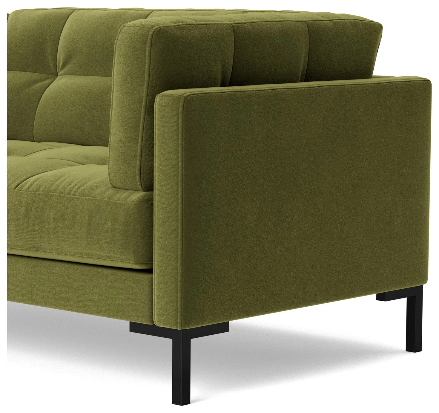 Swoon Landau Velvet Cuddle Chair - Fern Green 9 Swoon Landau Velvet Cuddle Chair - Fern Green - Image 7