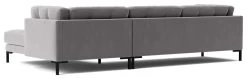 Swoon Landau Velvet Right Hand Corner Sofa - Silver Grey 14 Swoon Landau Velvet Right Hand Corner Sofa - Silver Grey -Sofa Discount Store 2024668 R Z005A