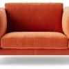 Swoon Munich Velvet Cuddle Chair - Burnt Orange -Sofa Discount Store 2025272 R Z001A