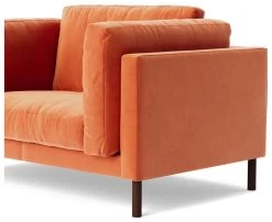 Swoon Munich Velvet Cuddle Chair - Burnt Orange -Sofa Discount Store 2025272 R Z005A