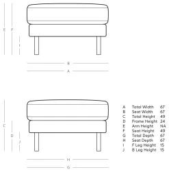 Swoon Munich Velvet Ottoman Footstool - Biscuit -Sofa Discount Store 2026408 R E001