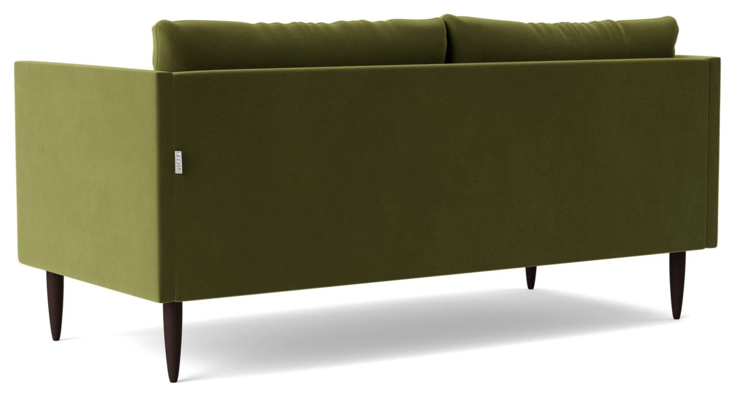 Swoon Luna Velvet 2 Seater Sofa - Fern Green 9 Swoon Luna Velvet 2 Seater Sofa - Fern Green - Image 7