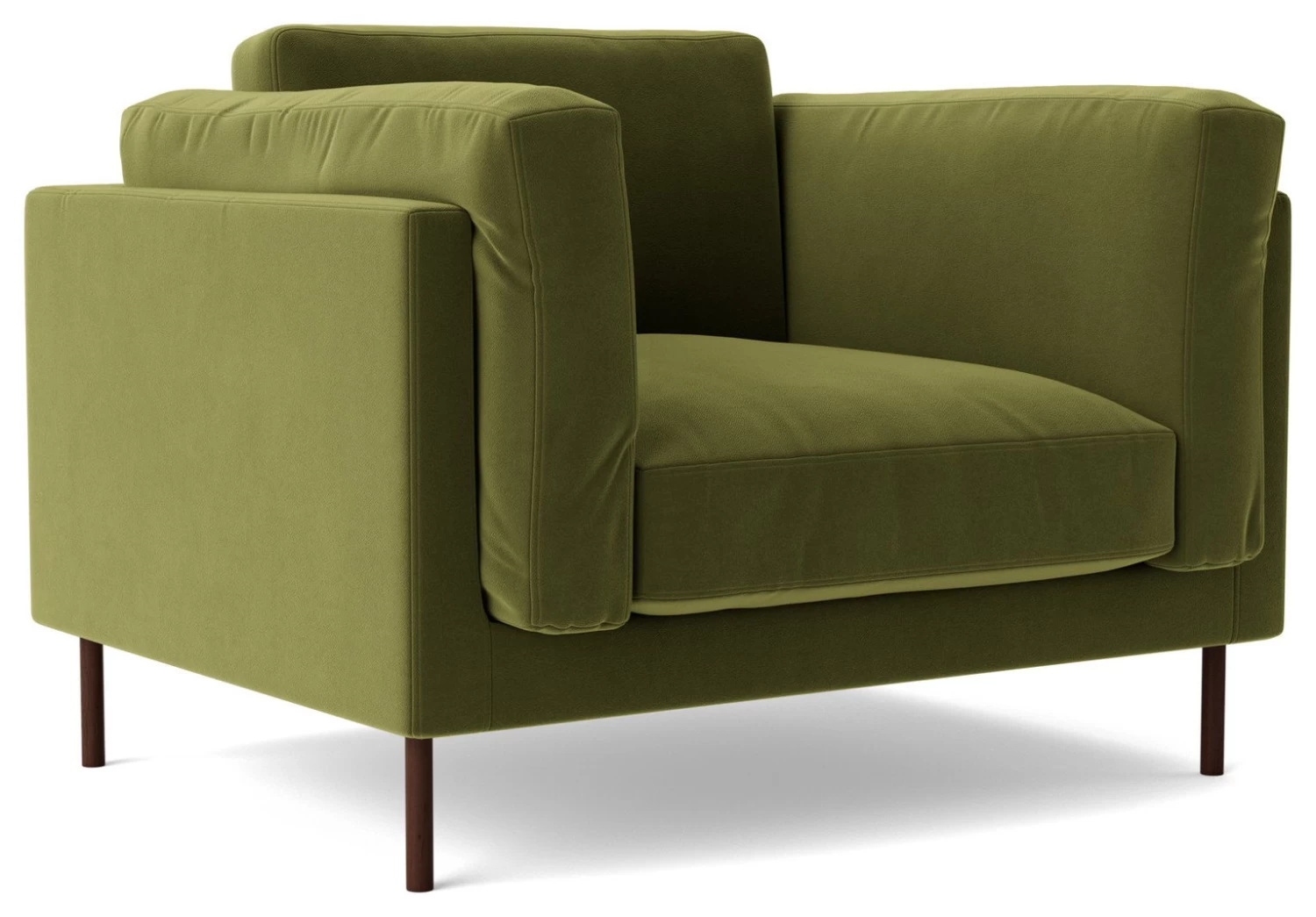 Swoon Munich Velvet Armchair - Fern Green 7 Swoon Munich Velvet Armchair - Fern Green - Image 5