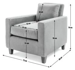 Habitat Chester Leather Armchair - Tan -Sofa Discount Store 2029601 R E001